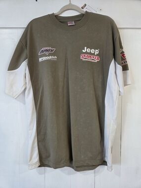 Jeep Olive Green & White Short Sleeve Logo Tee